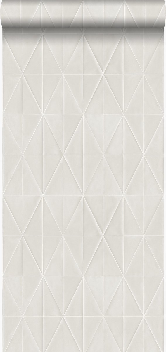 Origin Wallcoverings behang grafische vorm glanzend zilver grijs - 347232 - 53 cm x 10,05 m