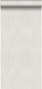 Origin Wallcoverings behang grafische vorm glanzend zilver grijs - 347232 - 53 cm x 10,05 m