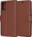 Techsuit Hoesje geschikt voor Motorola Edge 30 Neo - Leather Folio Book Wallet Case - Bruin