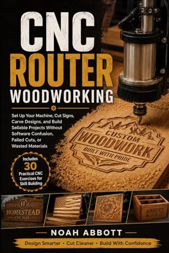 CNC ROUTER WOODWORKING: Set Up Your Machine, Cut Signs, Carve Designs, and Build Sellable Projects Without Software Confusion, Failed Cuts, or Wasted Materials