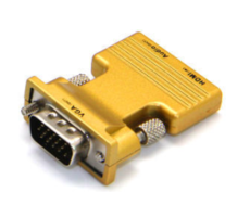 MicroConnect HDMIVGAAUDIO - HDMI naar VGA Adapter - Goud