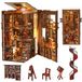 Kit d'étagère, maison de poupée miniature à faire soi-même, bibliothèque de cloître