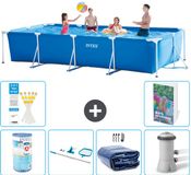 Intex Rechthoekig Frame Zwembad - 450 x 220 x 84 cm - Blauw