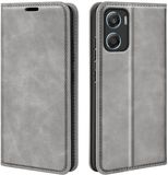MobyDefend Hoesje - Geschikt voor Motorola Moto G06 / Motorola Moto G06 Power - Luxe Wallet Bookcase (Magnetische Sluiting) - Grijs