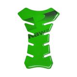 4R Quattroerre.it 3D-tankbescherming voor motorfietsen Kawasaki Racing Logo, Kawa groen, 19 x 13 cm