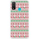 P Smart 2020 White Christmas Sweater rubberen siliconen hoesje