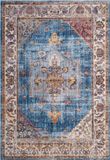 Safavieh Bristol Collection BTL349 Geweven Gebiedstapijt, Blauw & Ivoor, 155 x 229 cm