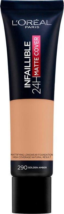 L'Oréal Paris Infaillible 32H Matte Cover Foundation - #290 Golden Amber - 30ml