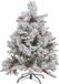 Beliani MASALA Kerstboom - Wit - 120 cm - Met Sneeuw & Versiering - PVC