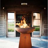 White Fire Ambiance BBQ Vuurschaal – Voor Sfeervol Buiten Koken en Dineren - Luxe Buiten Grill