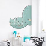 stickers Olifant en baby stickers