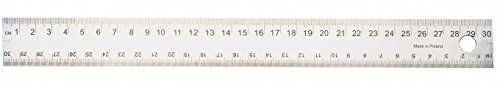 Wedo 525130 liniaal (van staal, met kurkrug, 30 cm) zilver