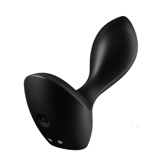 Satisfyer Backdoor Lover Anal Vibrator - Black Silicone - 12 Speeds - Waterproof