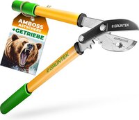 GRÜNTEK GRIZZLY Takkenschaar - 470 mm - AMBOSS Snoeischaar - Gear-Drive Snij Systeem - 2,2x Krachtbesparing