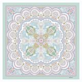 Roeckl Foulard 'FINE PAISLEY' bleu / aqua / bleu pigeonneau / bleu ciel / bleu pastel / bleu clair
