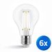 RexTech Zigbee E27 filament lamp A60 - Voordeelset van 6 stuks - Smart lamp - Slimme Zigbee lamp