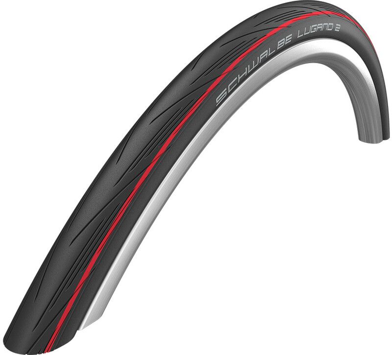Schwalbe Lugano II K-Guard - Buitenband - 28-1 (25-622) - Rood/Zwart