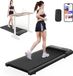 BA06 tapis de course sous bureau - 2-en-1 - Surface de course 39x90 cm - 6 km/h - 1,5 CV (1119 W) - Bluetooth - poids utilisateur max 136 kg - Noir