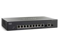 Cisco Small Business SG300-10PP Managed L3 Gigabit Ethernet Power over Ethernet (PoE) Switch Zwart