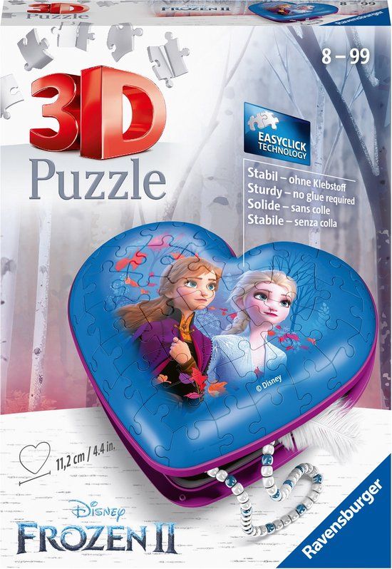 Ravensburger Hartendoosje Disney Frozen 2 - 3D Puzzel - 54 Stukjes
