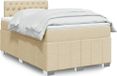 Maison Exclusive - Lit boxspring avec matelas, couleur crème, 120x190 cm, rembourré