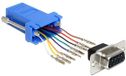 Delock Adapter Sub-D 9Pin Bu - RJ45 Bu. Montagesatz
