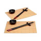 Sushi-set Kinvara Sushi-set van keramiek en bamboe, 8-delig, collectie Kinvara