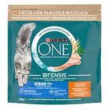 Purina ONE Bifensis kattenvoer Senior 11+ met kip, 6 zakken à 1,5 kg