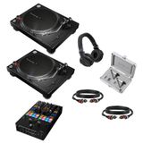 Pioneer DJ PLX-500 Pack débutant platine vinyle DJ avec table de mixage Pioneer DJ DJM-S11
