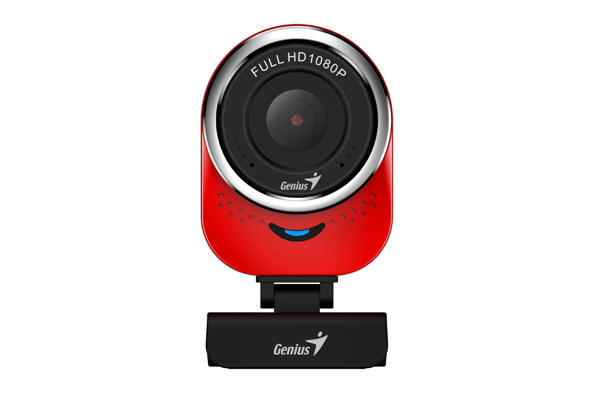 Genius QCam 6000 Webcam - 1080p - USB - Zwart/Rood