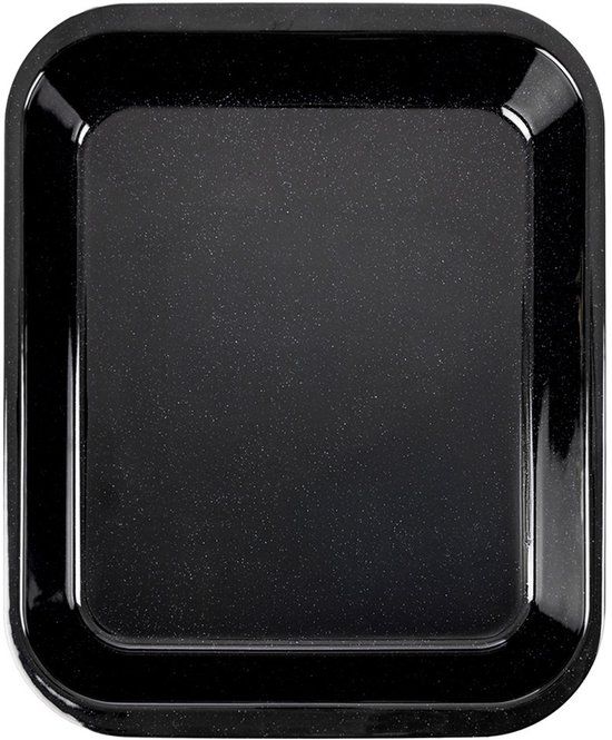 orion group Bol Geëmailleerde diepe bakplaat rechthoekig 31 x 25 x 4,5 cm Zwart