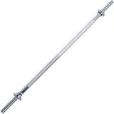Tunturi halterstang - 180 cm - ø 30 mm - schroefsluiting - incl. gratis fitness app