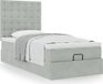 Maison Exclusive - Cadre de lit ottoman avec matelas, gris clair, 100x200 cm, velours