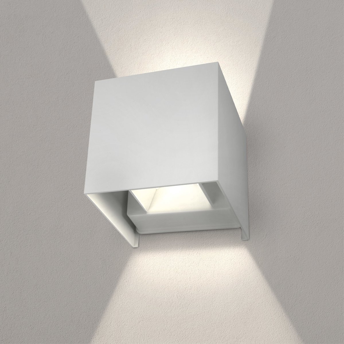 LEDVION Dimbare LED Wandlamp Buiten Wit - Tweezijdig - 3000K - 7W - IP54