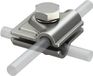 OBO Bettermann Connecteur rapide Vario 40x40mm acier inoxydable, inox A2 1.4301