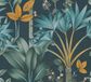 A.S. Création Architects Paper Behang Bloemen Kleurrijk Petrol Groen Geel Beige - Architects Paper Arcade 391724 - Vliesbehang Planten - 10,05 m x 0,53 m Made in Germany