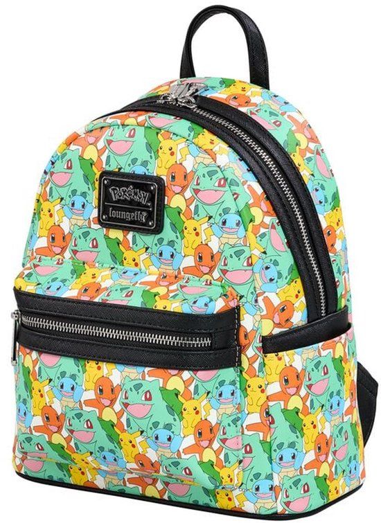 Pokémon Loungefly Mini rugzak - Pikachu & Starter - meerkleurig