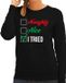 Bellatio Decorations Shoppartners Bv Naughty Nice Foute Kerst Sweater - Kersttrui - Zwart - Dames - M