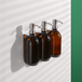 Nickel Distributeur de savon triple mural