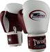 Twins Special Bokshandschoenen BGVL-3 – Echt Leer – Wit/Wijnrood – 12 oz