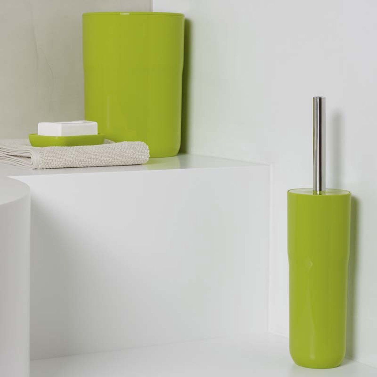 Spirella COCCO WC-BORSTEL KIWI - Groen - 7610583172310