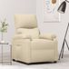 Maison Exclusive fauteuil de relaxation, crème, revêtement en tissu