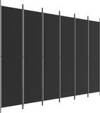 vidaXL Kamerscherm met 6 panelen 300x220 cm stof zwart
