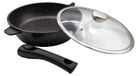 Casserole, 28 cm, with removable handle, suitable for induction, with non-stick coating