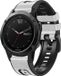 By Qubix - Geschikt voor Garmin bandje - 26mm Quickfit - leer + siliconen bandje - Wit - Geschikt voor Garmin Epix Pro Gen 2 (51mm) / Quatix 7X / 6X & Tactix 7 (pro)