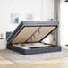 Maison Exclusive - Cadre de lit ottoman avec matelas, gris foncé, 160x200 cm, velours