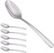 Unyqoos® Set de 6 cuillères à dessert en acier inoxydable