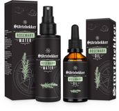 Störtebekker® Rozemarijnwater (125 ml) & Rozemarijnolie (50 ml) Set - Scalp Care Duo Heren voor Hoofdhuid & Haar