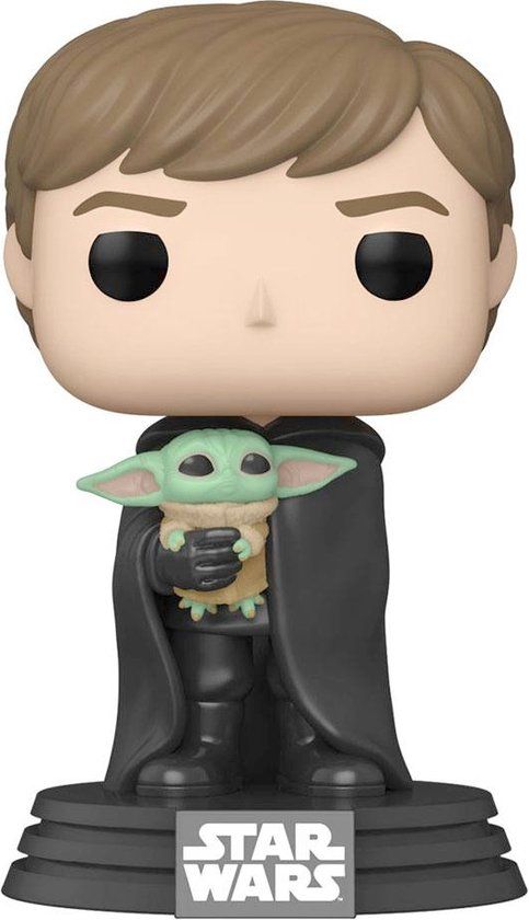 Funko Pop! Star Wars: The Mandalorian - Luke Skywalker with Grogu Figure