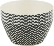 Merkloos / Sans marque Jongeneel Verpakkingen Bv Schaaltjes - 4x stuks - bamboe fiber - D14xH7 cm - kommetjes voor o.a. yogurt en snacks